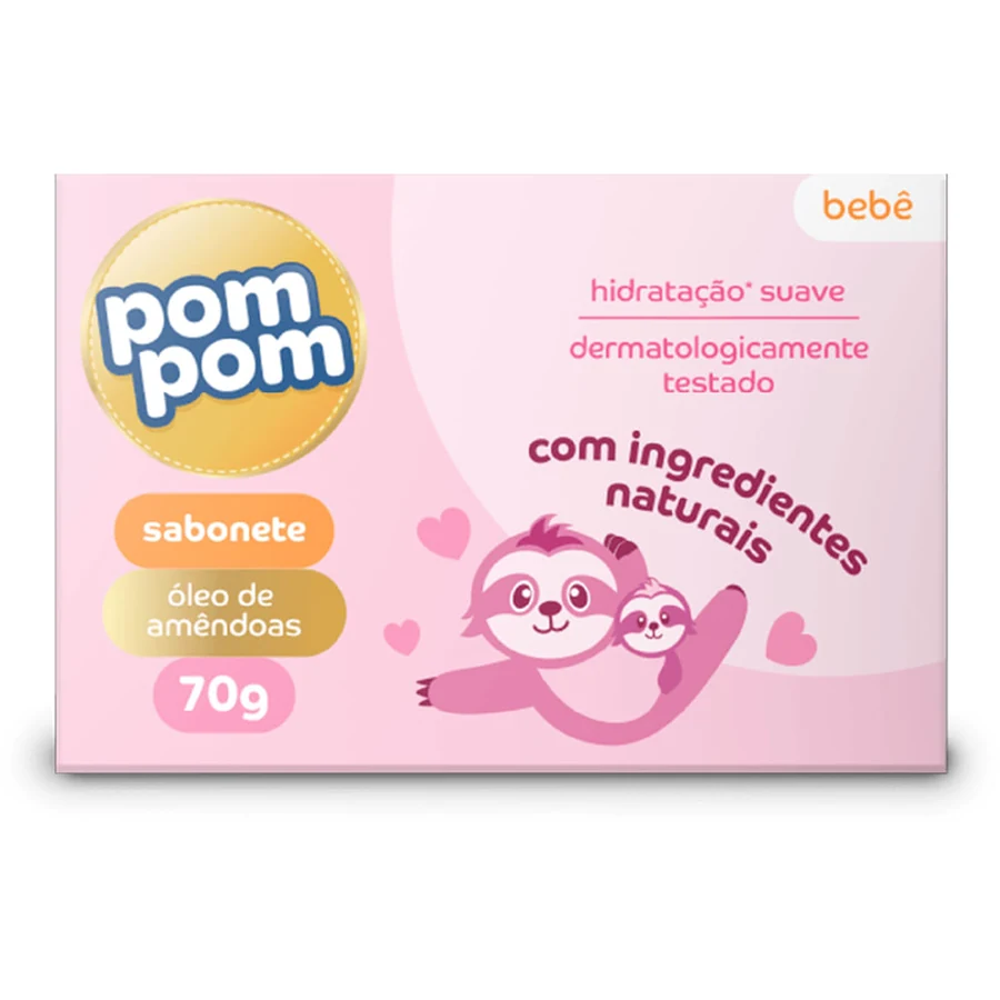 Sabonete Pom Pom Baby Óleo De Amêndoas 70g