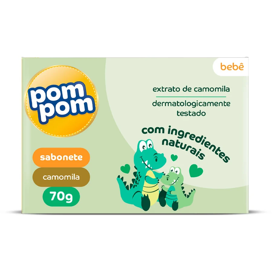 Sabonete Pom Pom Camomila E Erva Cidreira 70g