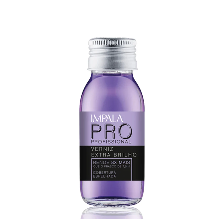 Impala Esmalte Profissional Tratamento 60ml Verniz Ext Brilho Cob Espe