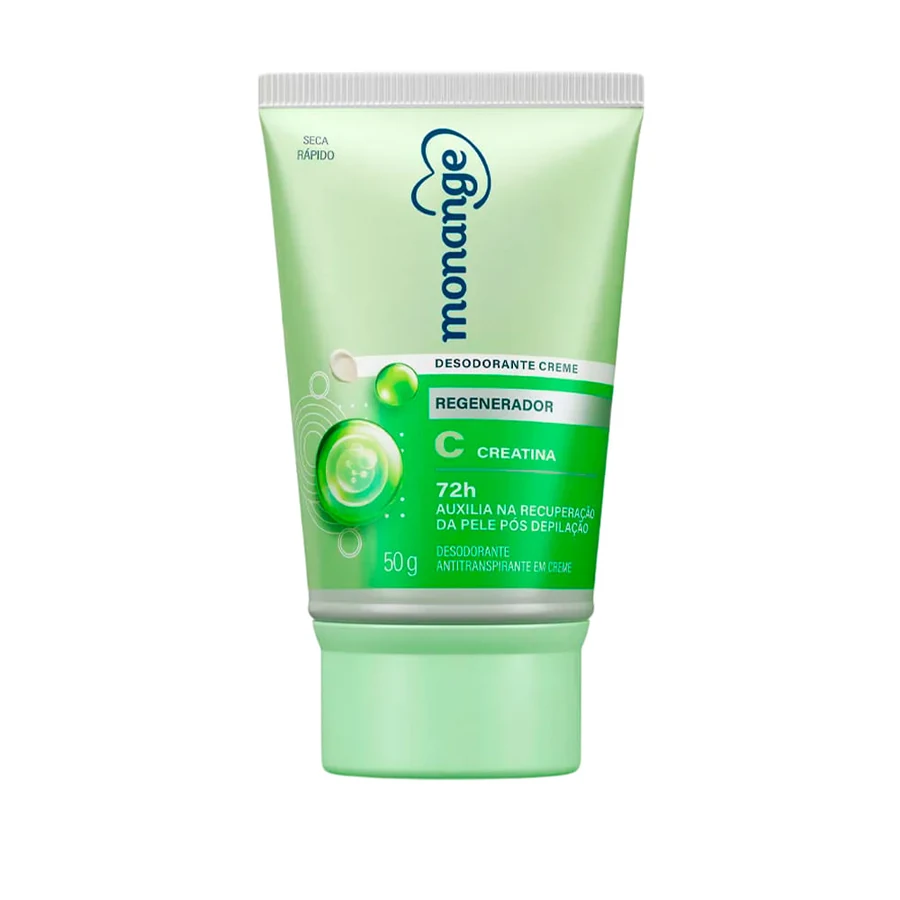 Desodorante Creme Antitranspirante Monange 50g 72H Regenerador Creatina (789623535