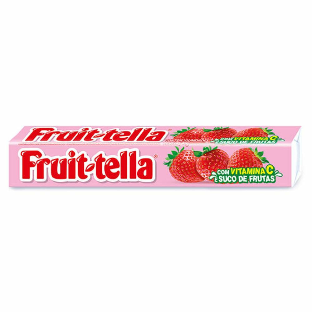 Bala Mastigavel Fruittella Morango Vitamina C 40g