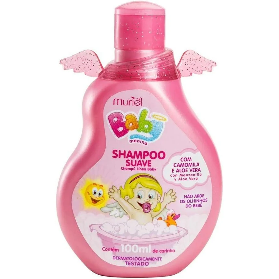 Shampoo Suave Muriel Baby Rosa Menina 100ml