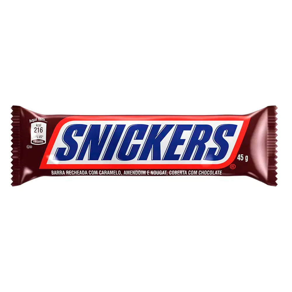 Chocolate Snickers Amendoim 45g