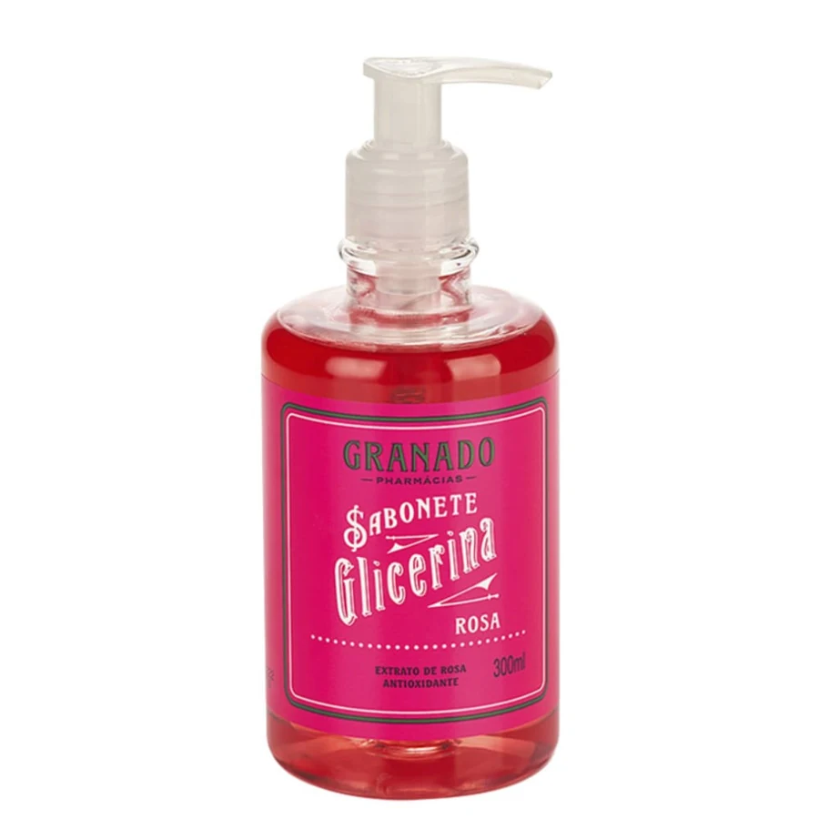 Sabonete Líquido Granado Glicerina Rosa 300ml