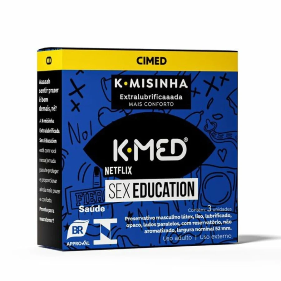 Preservativo K-Med K-Misinha Sex Education 3 Unidades