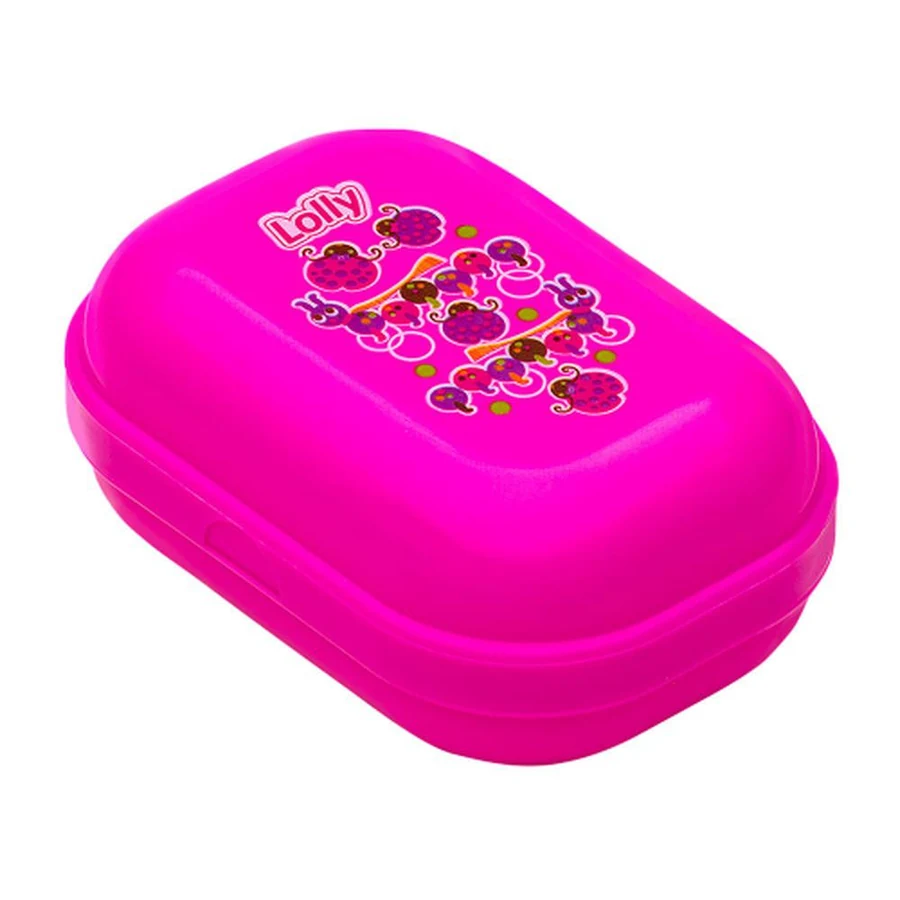 Saboneteira Infantil Zoo Rosa Lolly com 1 Unidade