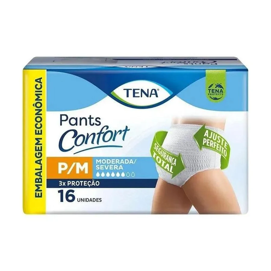 Tena Confort Pants P/M leve 16 pague 14