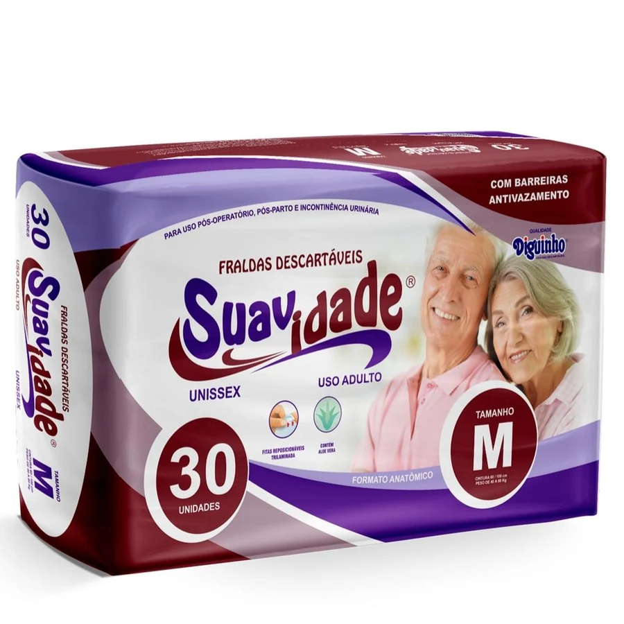 Suavidade Geriátrica M com 30 unidades