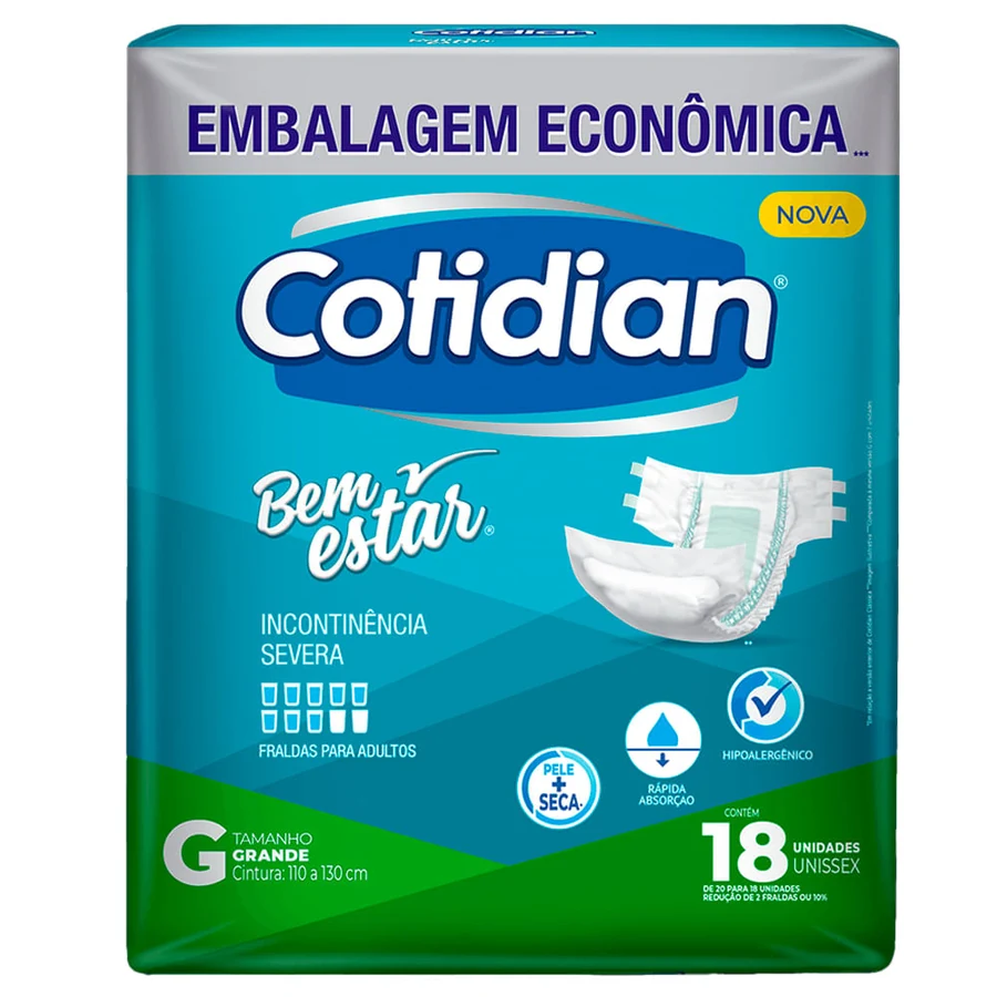 Cotidian Bem-estar Econômica G com 18 unidades