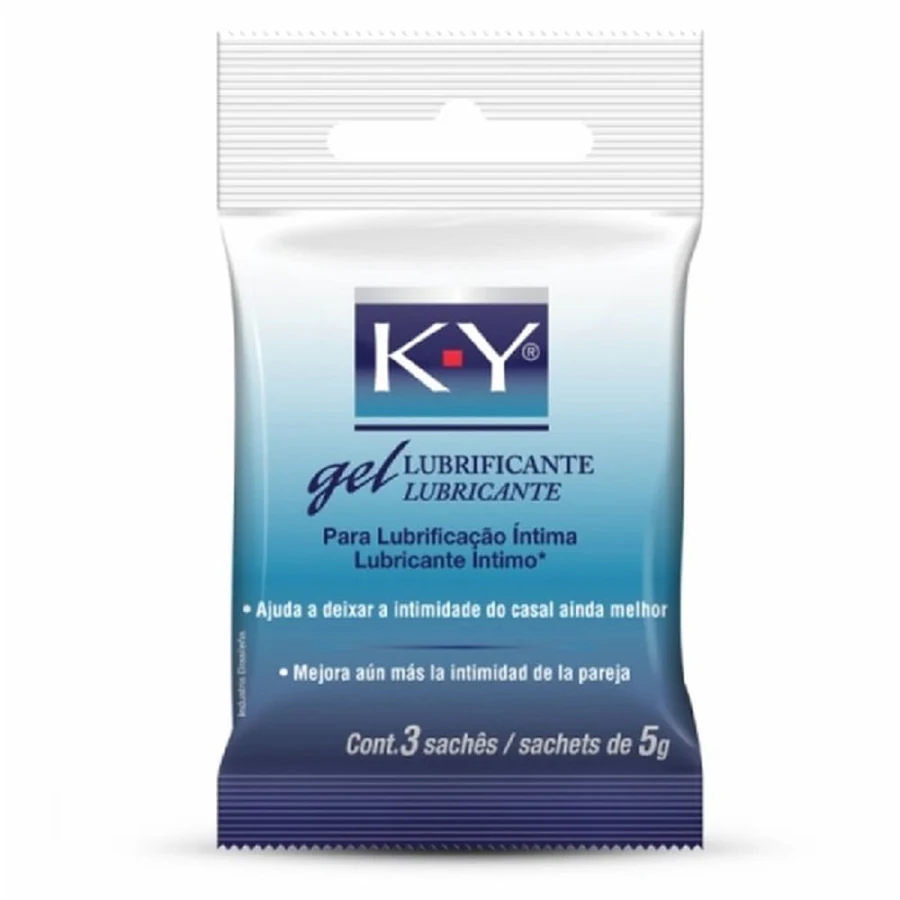 Gel Lubrificante Íntimo K-y 3 Sachês de 5g