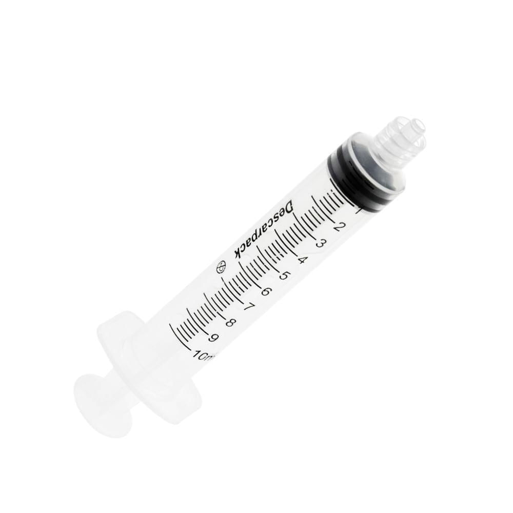 Seringa Descartável Luer Lock Sem Agulha Capacidade 10ml com 1 Unidade