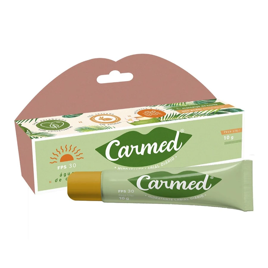 Hidratante Labial Carmed Fps30 Água de Coco 10g