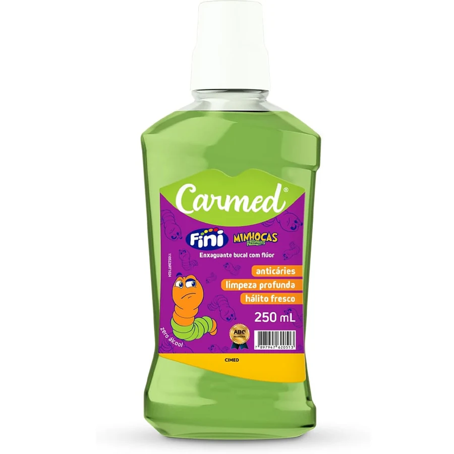 Enxaguante Bucal Carmed Fini Minhocas 250ml