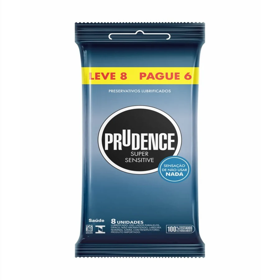 Preservativo Super Sensitive Leve 8 Pague 6 - Prudence