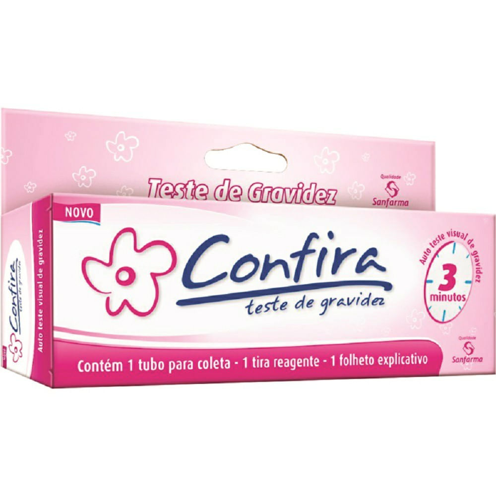 Teste De Gravidez Confira Pratic Com 1 Unidade