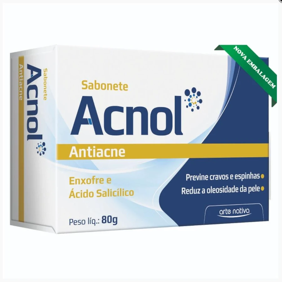 Sabonete de Enxofre Anti-Acne Acnol 80g
