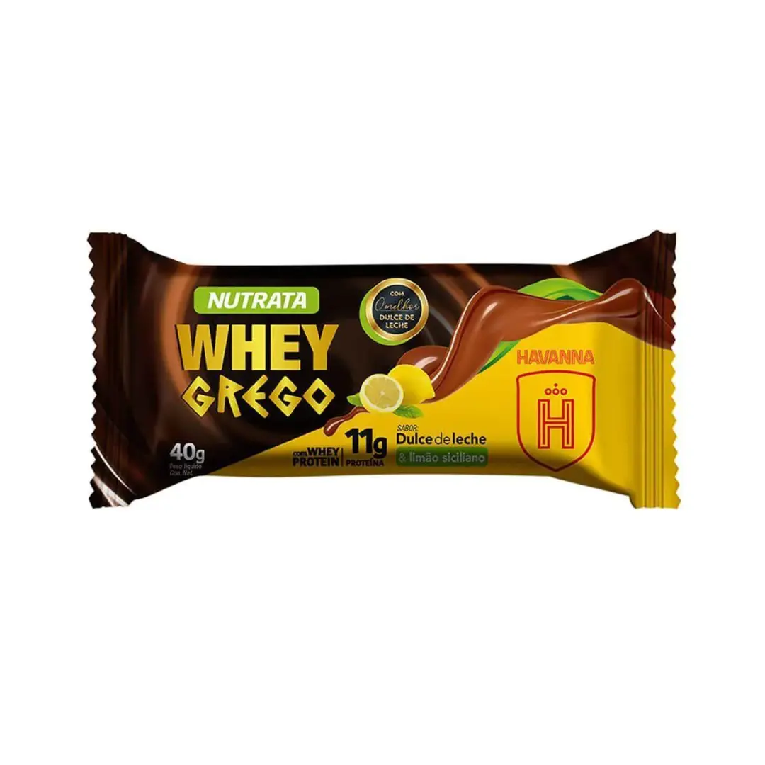 Barra de Proteina Nutrata Whey Greco Havanna Doce de Limão & Limão Siciliano 40g