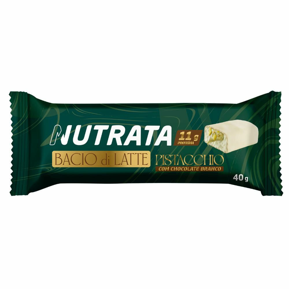 Barra de Proteina Bacio di Latte Pistache com Chocolate Branco 40g