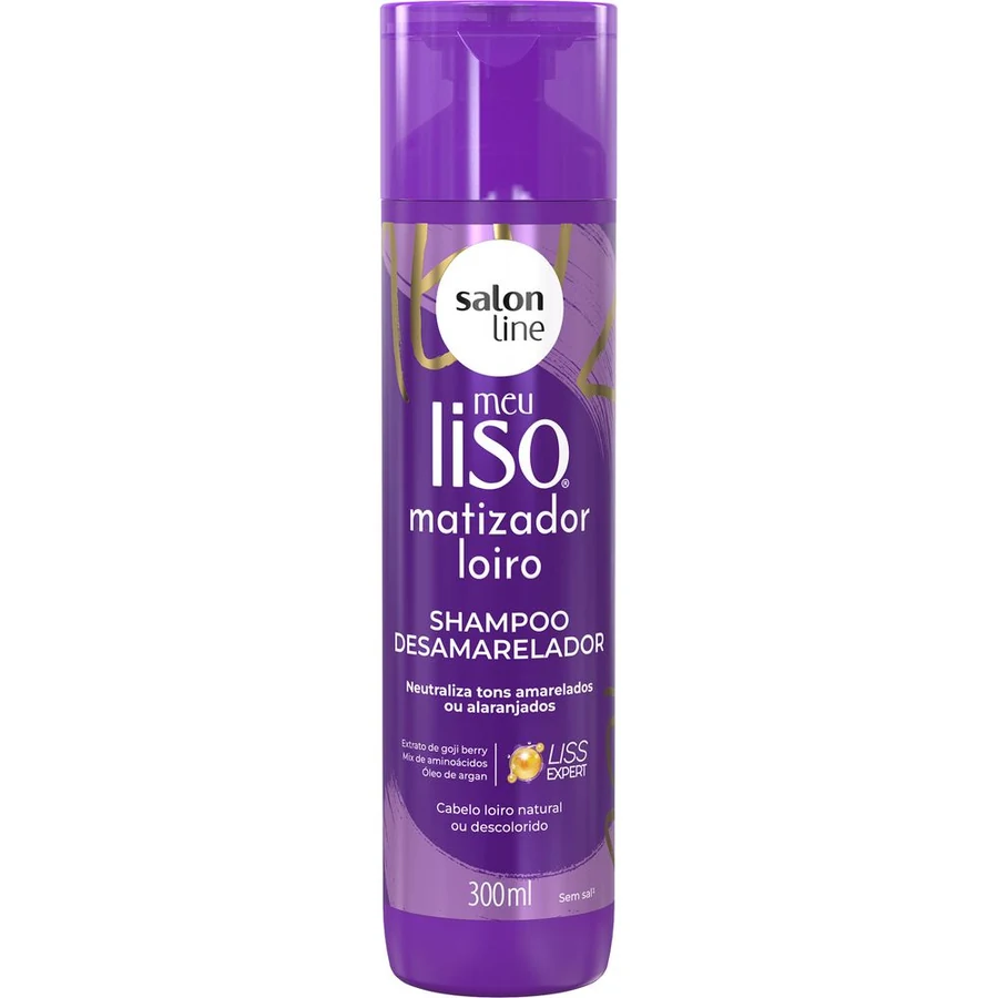Shampoo Matizador Salon Line Meu Liso Loiro Matizado 300ml