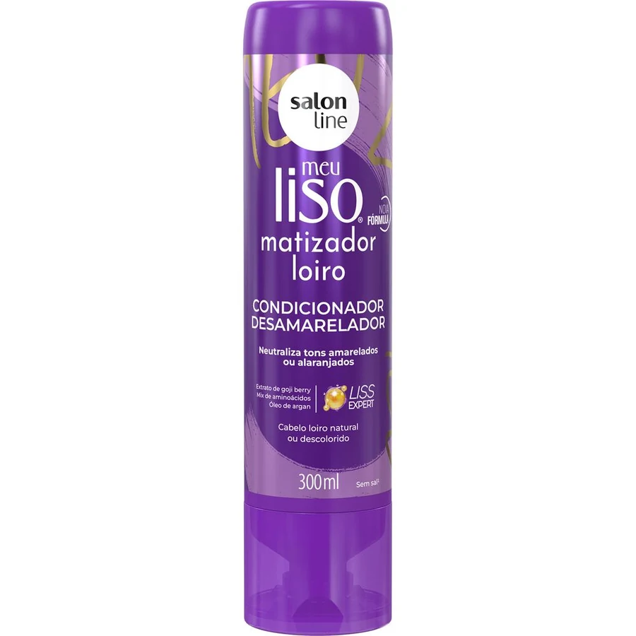 Condicionador Matizador Salon Line Meu Liso Loiro Matizado 300ml