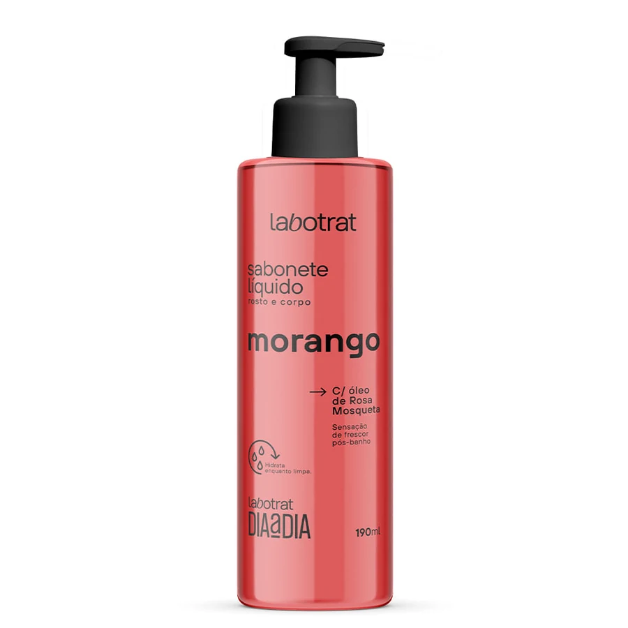 Sabonete Líquido Rosto/corpo Labotrat Dia A Dia 190ml Morango