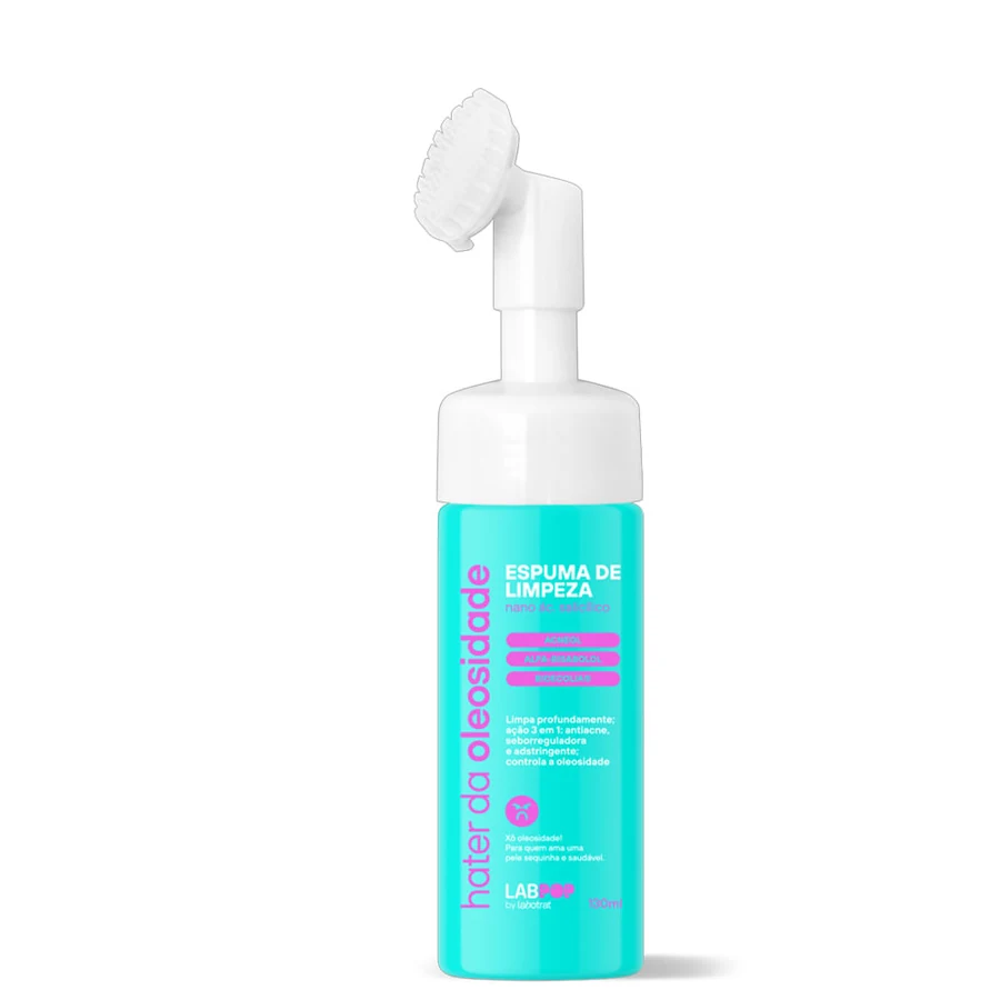 Espuma De Limpeza Facial Labotrat Hater Da Oleosidade 130ml