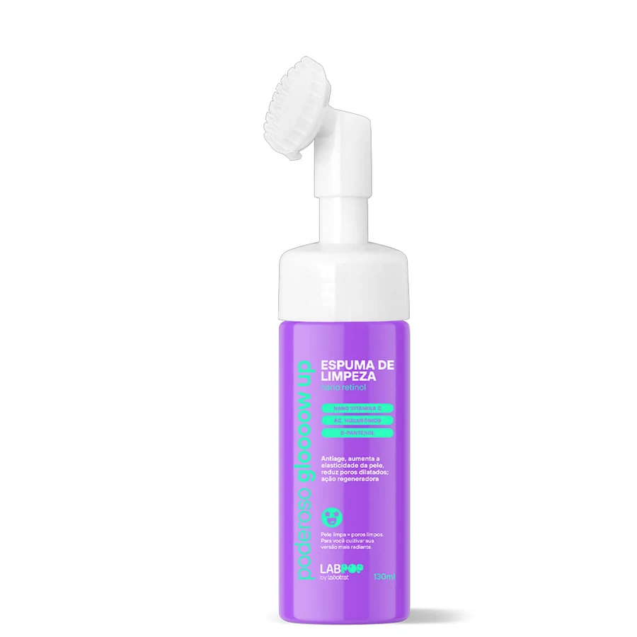 Espuma De Limpeza Facial Labotrat Poderoso Glow Up 130ml