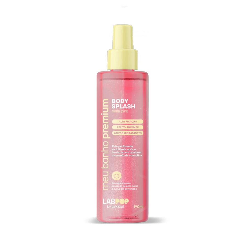 Body Splash Labpop Labotrat 190ml Belle Pink Meu Banho Premi
