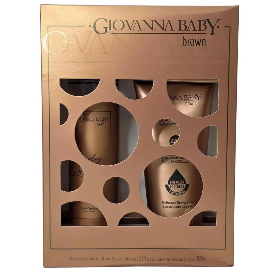 Kit Giovanna Baby Brown com Body Splash 260ml + Loção Corporal 200ml