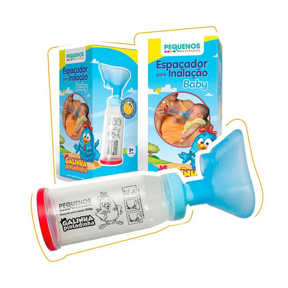 Espaçador para Inalação Bebês Pequenos Cuidados Baby Galinha Pintadinha com 1 Unidade