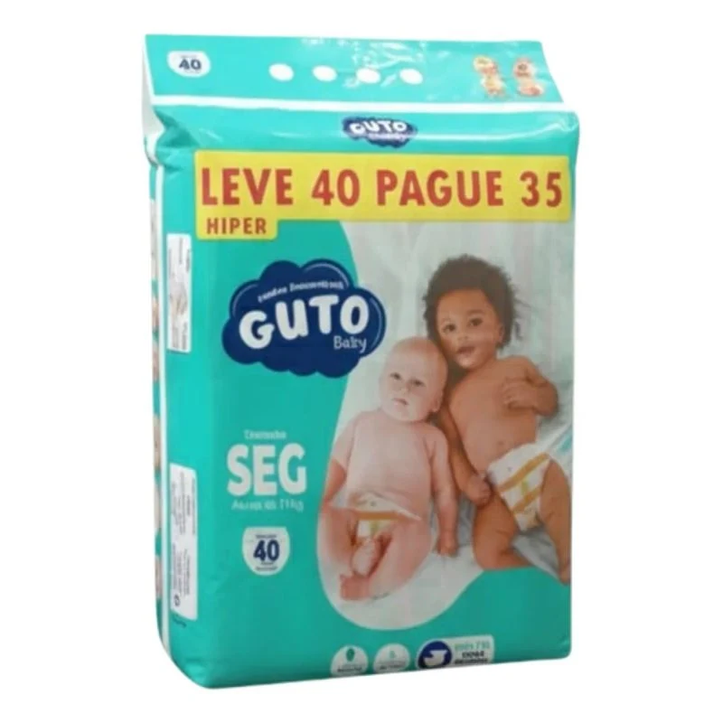 Fralda Guto Baby Hiper SXG com 40 unidades