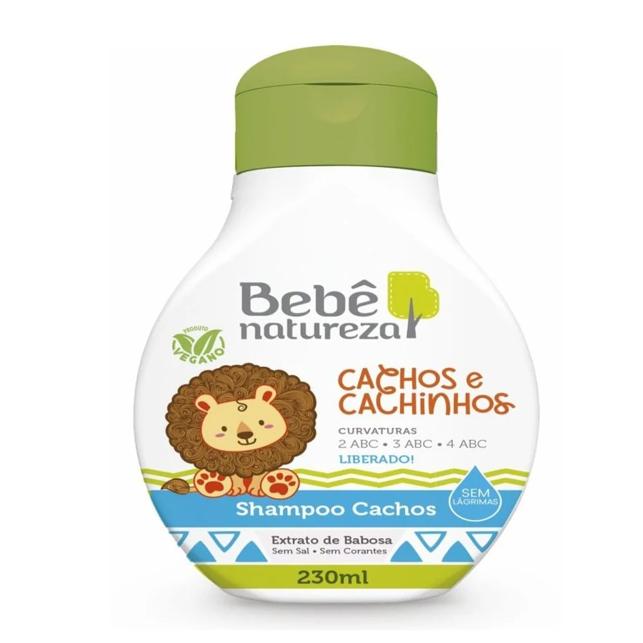 Shampoo Bebê Natureza Cachos E Cachinhos Extrato de Babosa 230ml