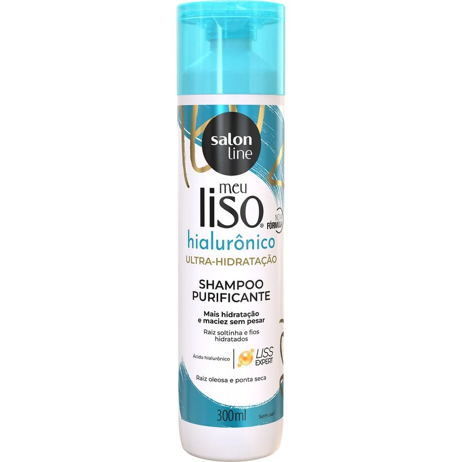 Shampoo Salon Line Meu Liso Spa Ácido Hialurônico 300ml