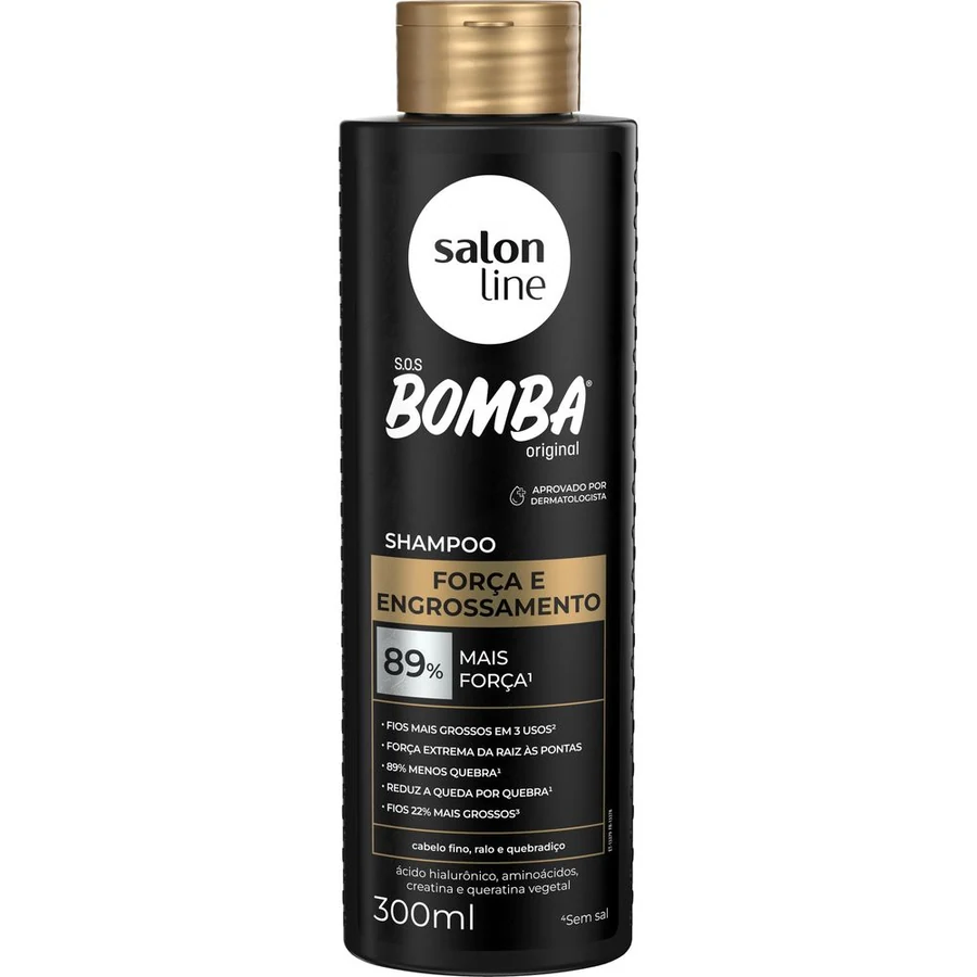 Shampoo De Tratamento Salon Line SOS Bomba Força E Engrossamento 300ml