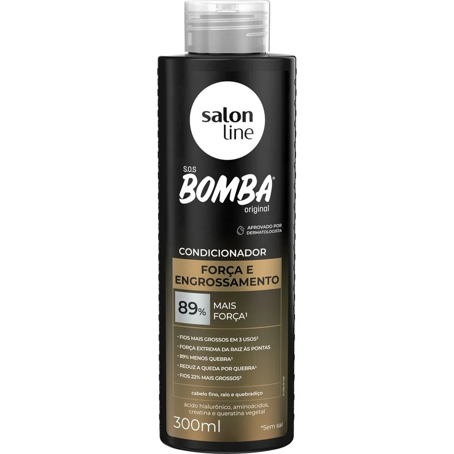 Condicionador Salon Line Sos Bomba Força E Engrossamento 300ml