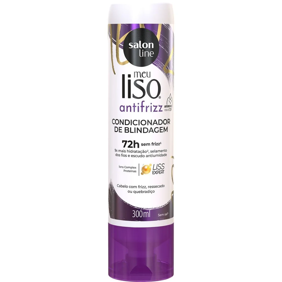 Condicionador Salon Line Meu Liso Ácido Antifrizz 300ml
