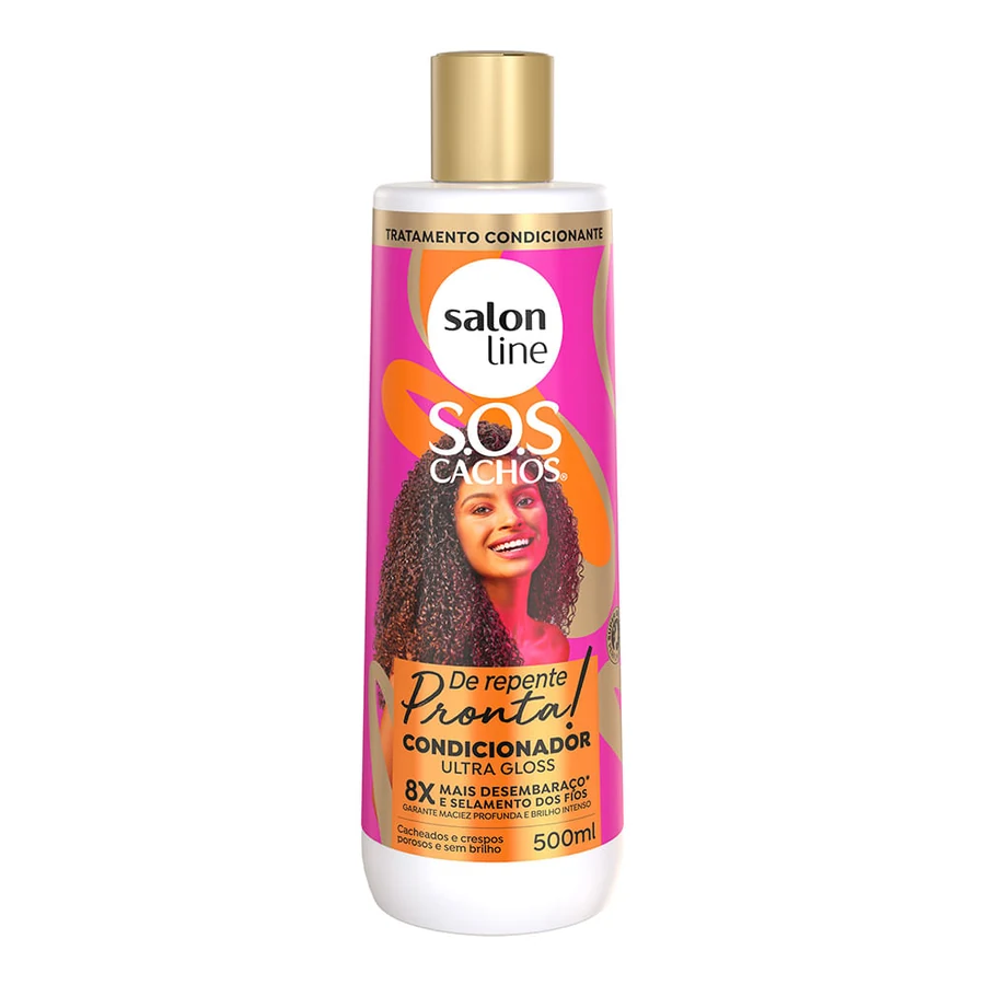 Condicionador Salon Line S.O.S Cachos De Repente Pronta Ultra Gloss 500ml