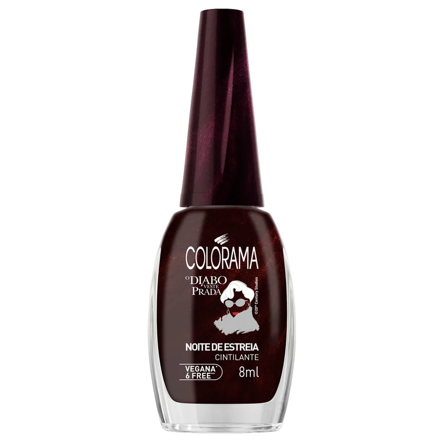Esmalte Cremoso Colorama O Diabo Veste Prada Noite De Estreia Cintilante 8ml