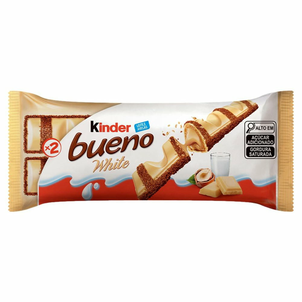 Kinder Bueno White Chocolate Branco Wafer 39g