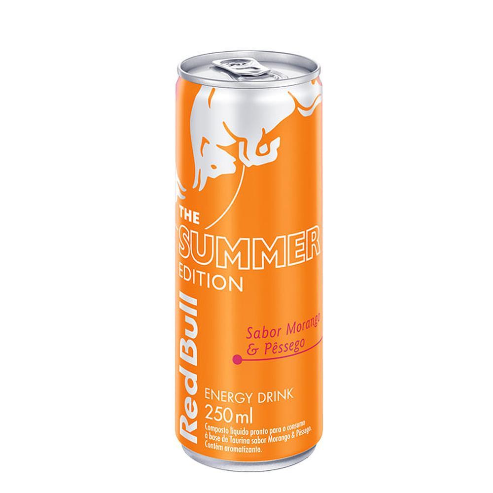 Energético Red Bull The Summer Edition Sabor Morango e Pêssego 250ml